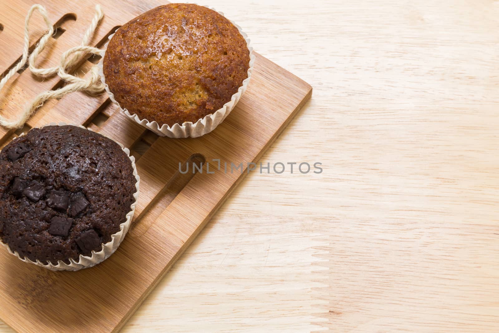 Freshly made cupcake for tea break.