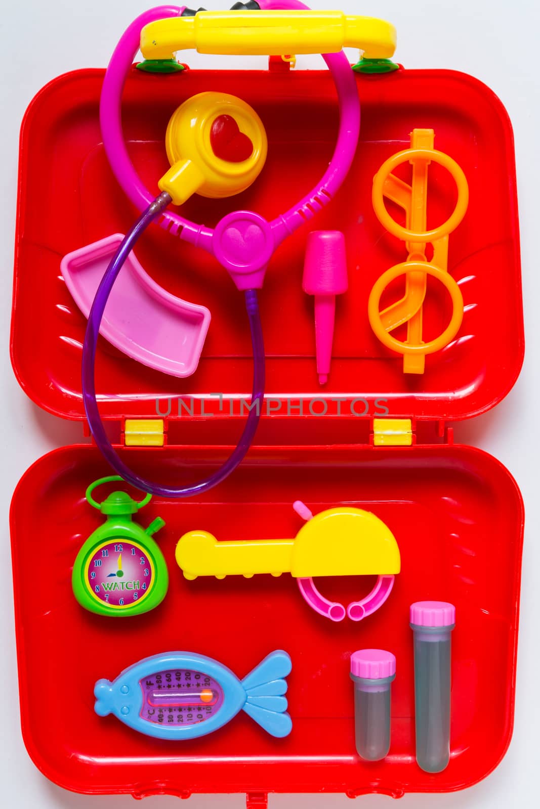 Colorful and vivid medical equipment toy for children.