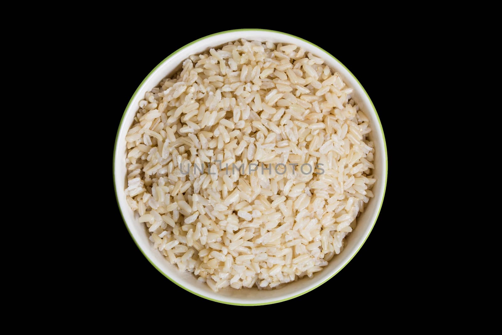 Cooked Jasmine Brown Rice in Bowl