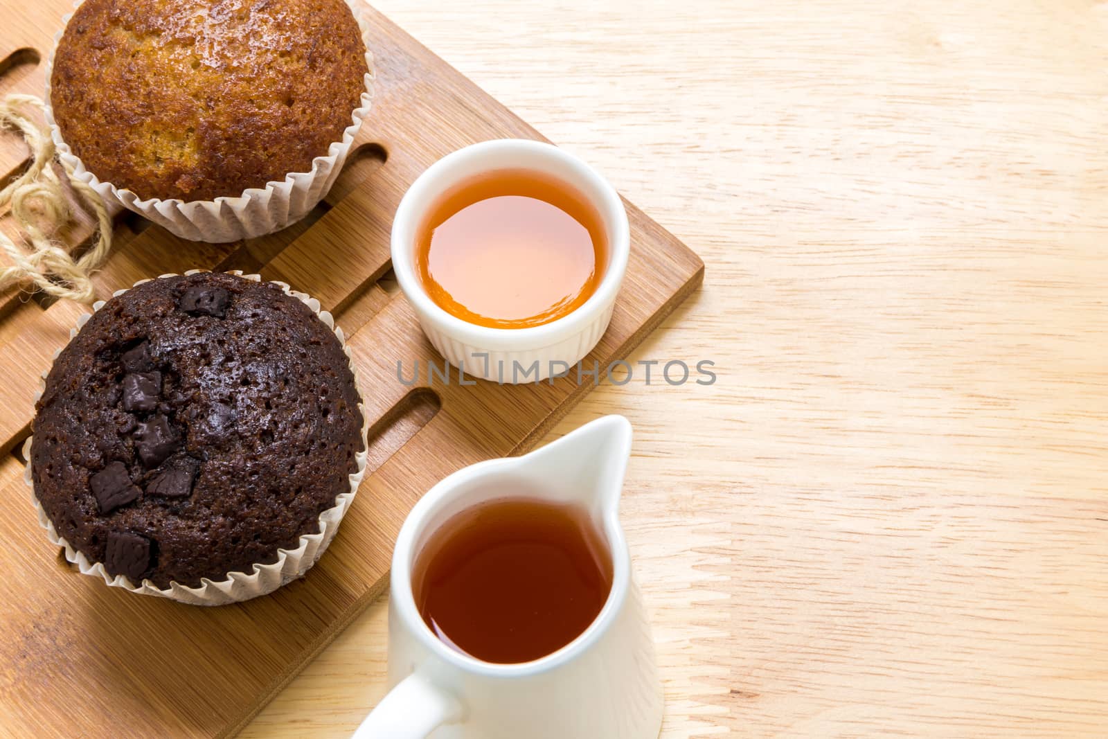 Freshly made cupcake for tea break.