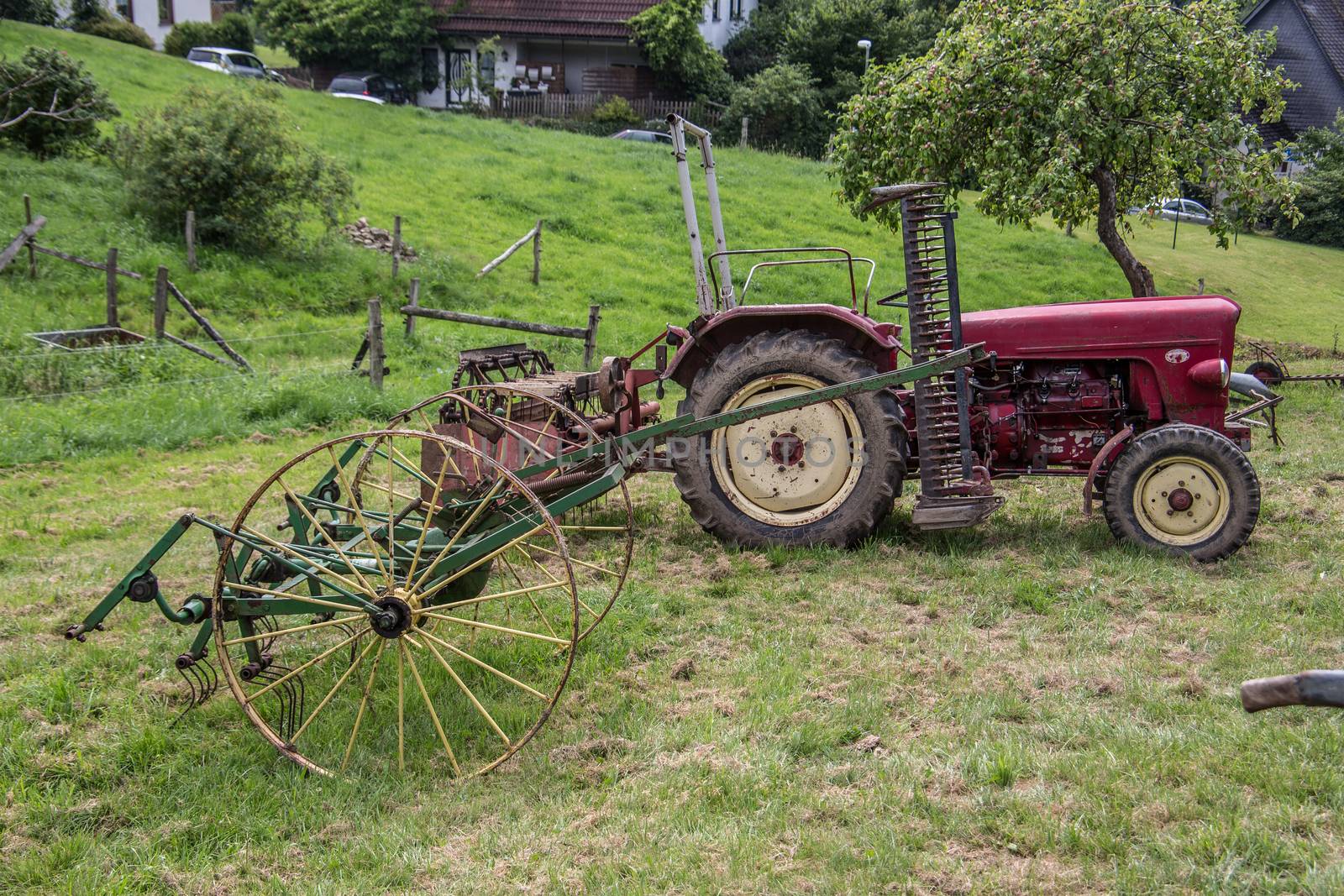 Tractors in the field