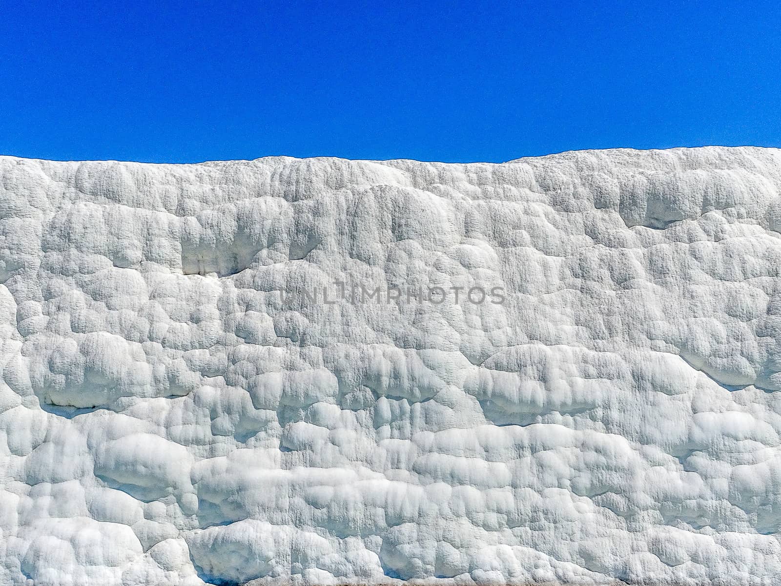 Vacation in Turkey, visit of the white patios and pools from Travertin in Pamukkale