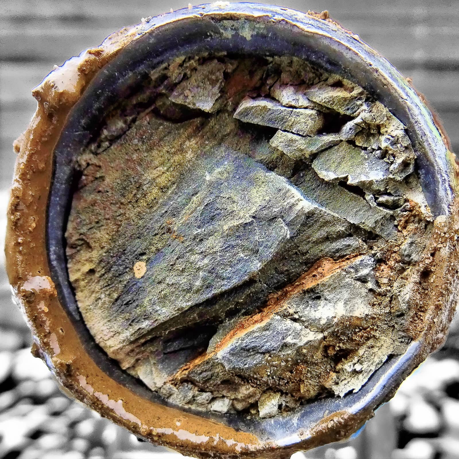 Limestone, close up of a core, Goslar, Germany