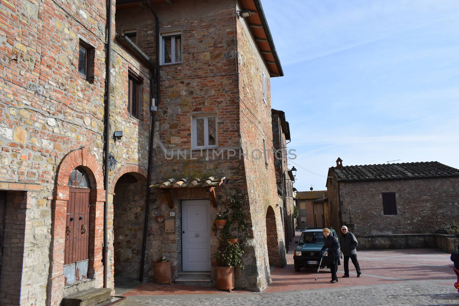 Colle Val D'Elsa - Streets in the old town of the beautiful medieval town in Tuscany (Italy) near to Siena