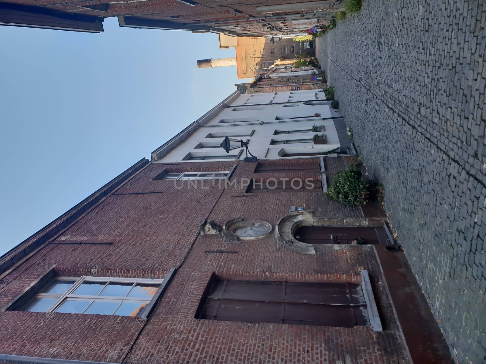 Mechelen, Flanders, Belgium - December 13, 2018: The Mechelen beguinage in the historical city center in Mechelen (Malines)