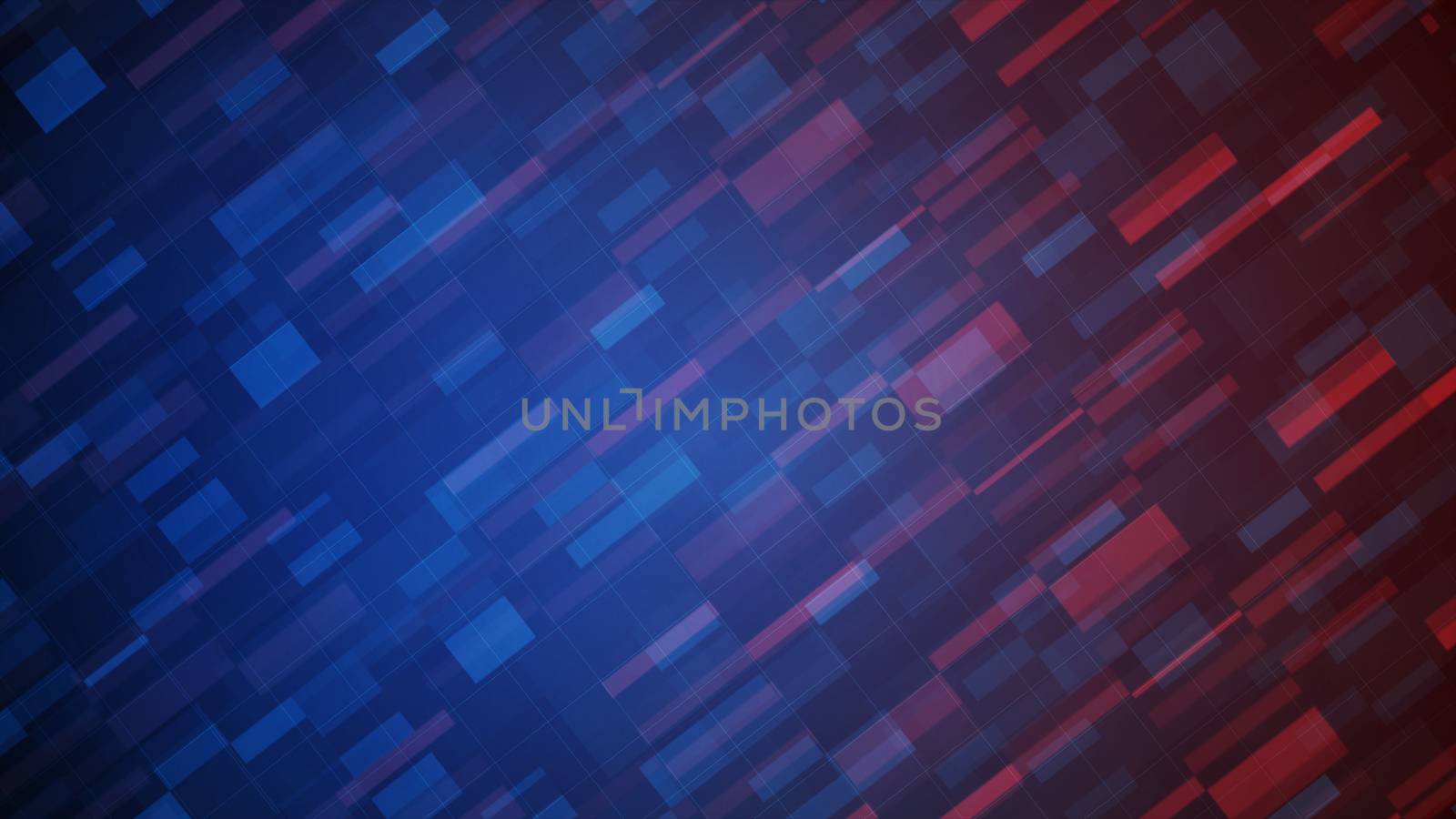 abstract Blue and Red pixel block background. Digital motion dynamic pixel.