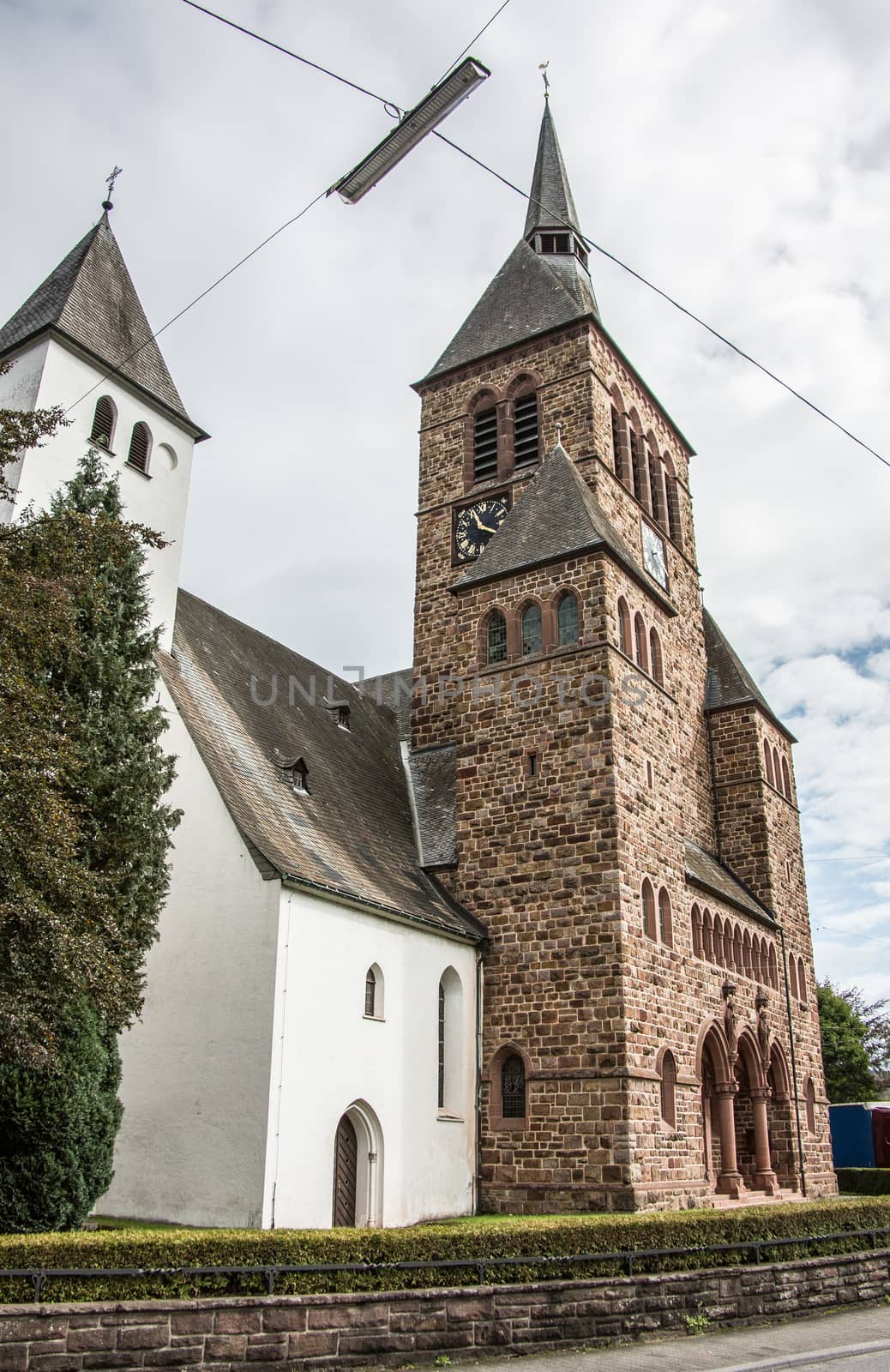 Christian natural stone church in Kirchhundem