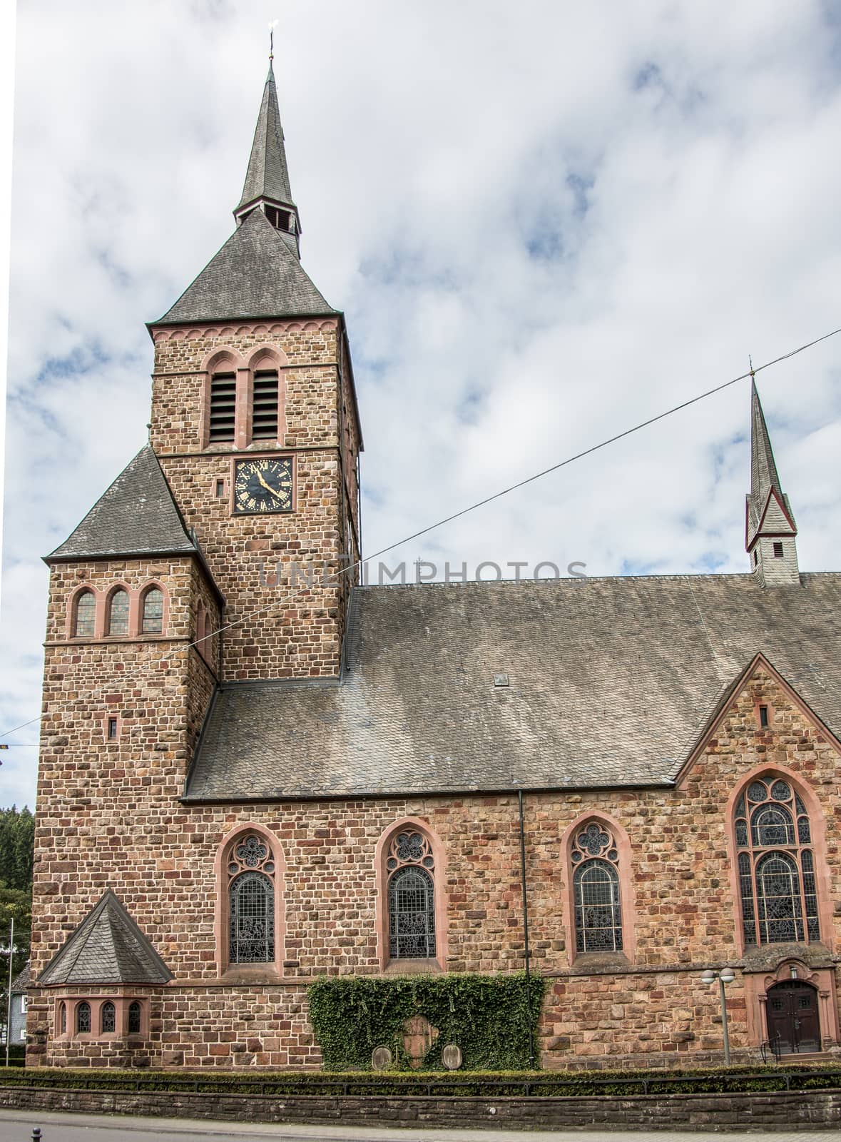 Christian natural stone church in Kirchhundem