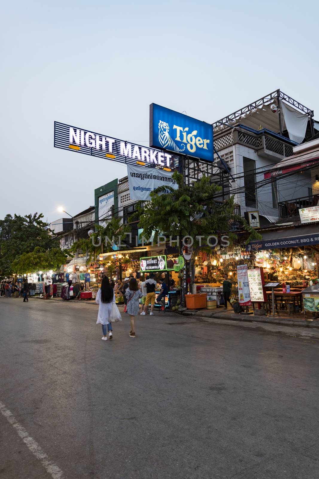 Evening at Siem Reap Night Market by GABIS
