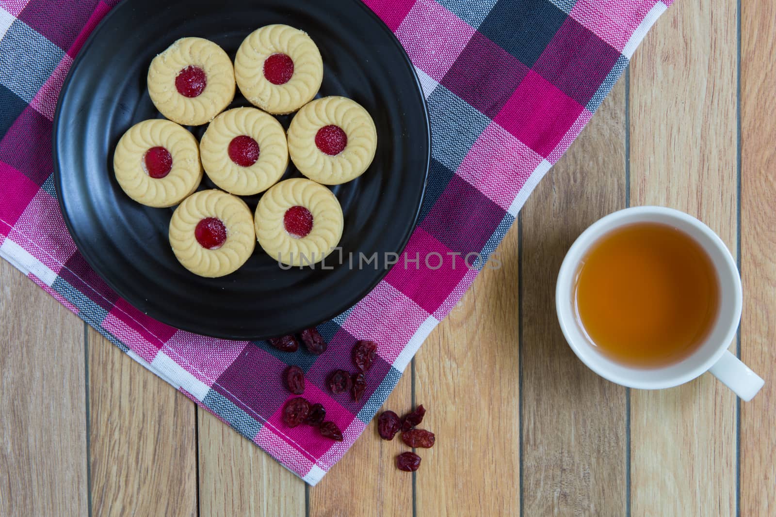 Cranberry filled cookies for tea break during a meeting.