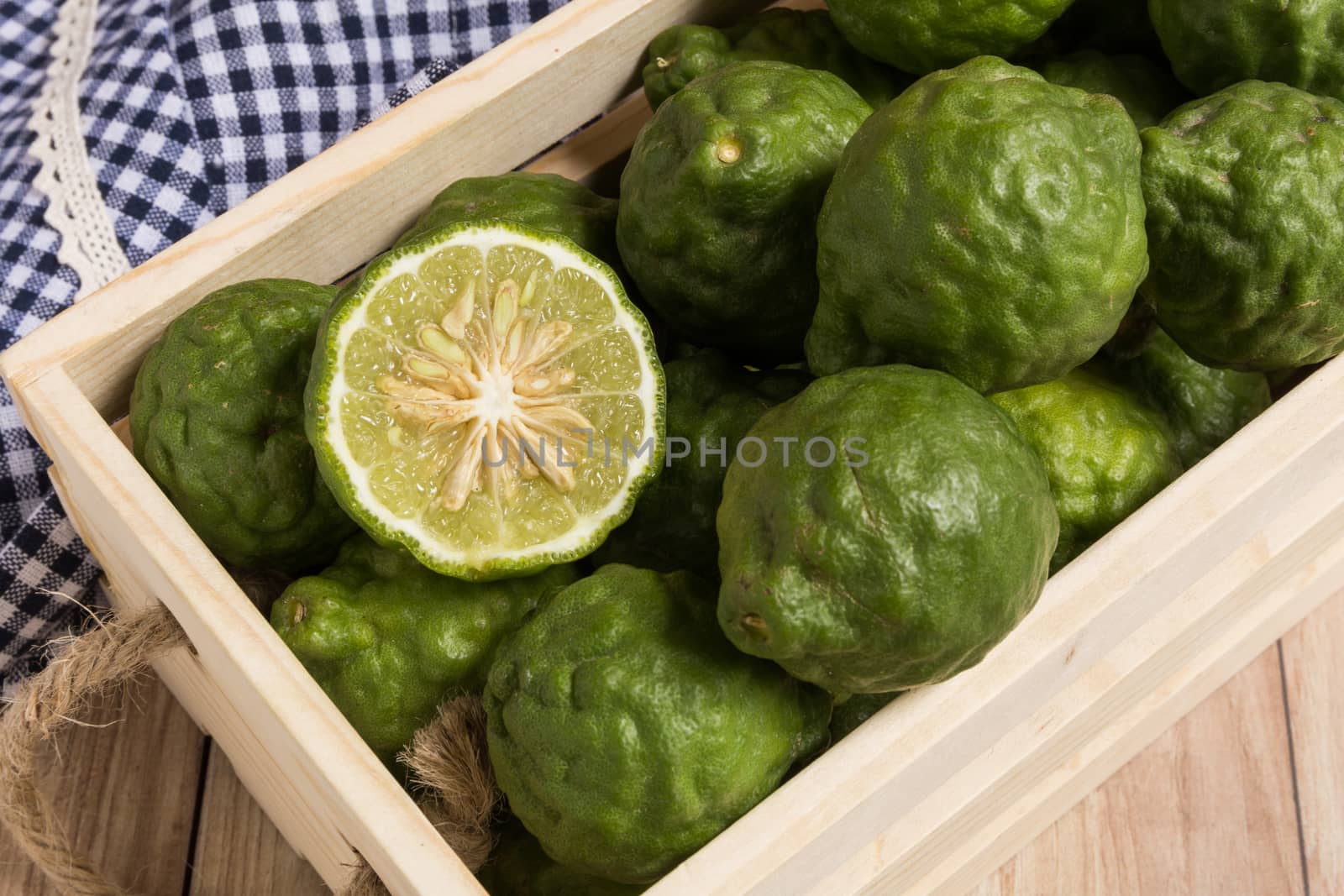 Bergamots put together in a wood box.