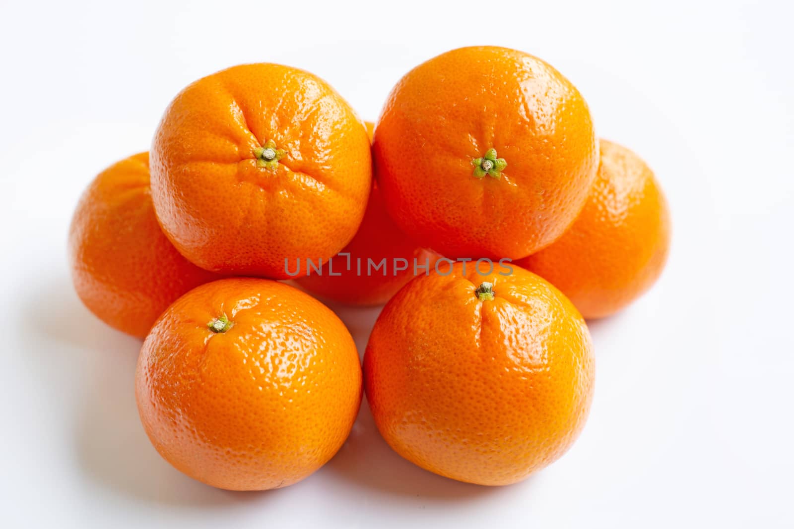 Mandarin Orange. White Background