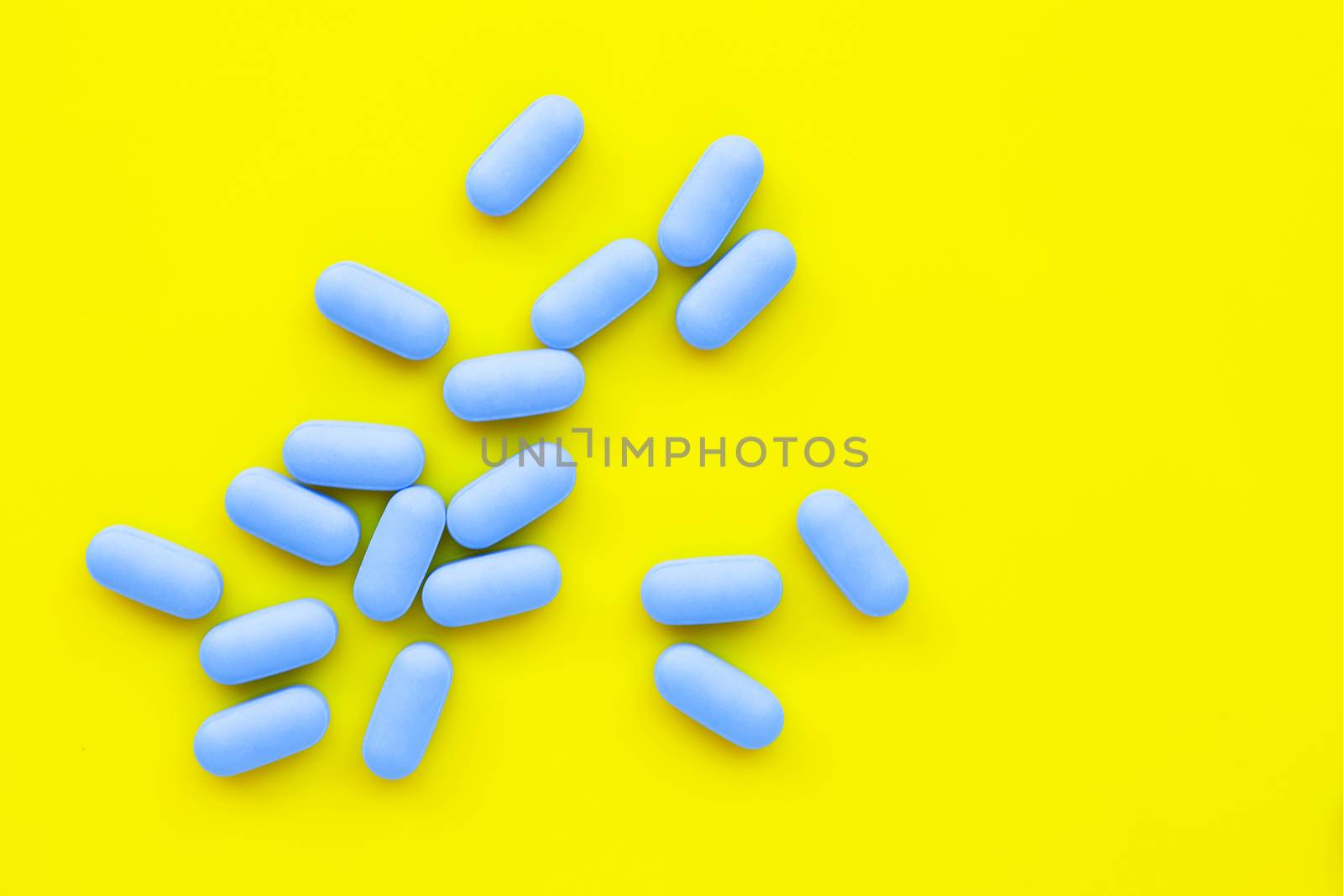 "PrEP" ( Pre-Exposure Prophylaxis). used to prevent HIV, yellow background.