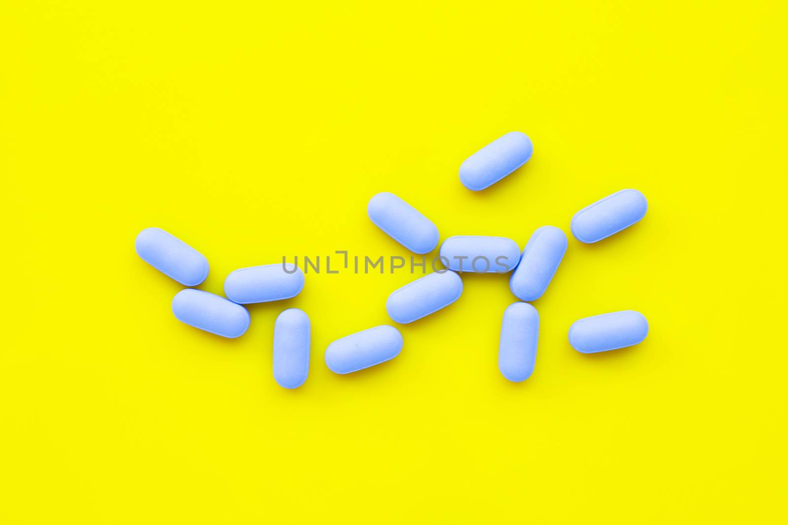 "PrEP" ( Pre-Exposure Prophylaxis). used to prevent HIV, yellow background.