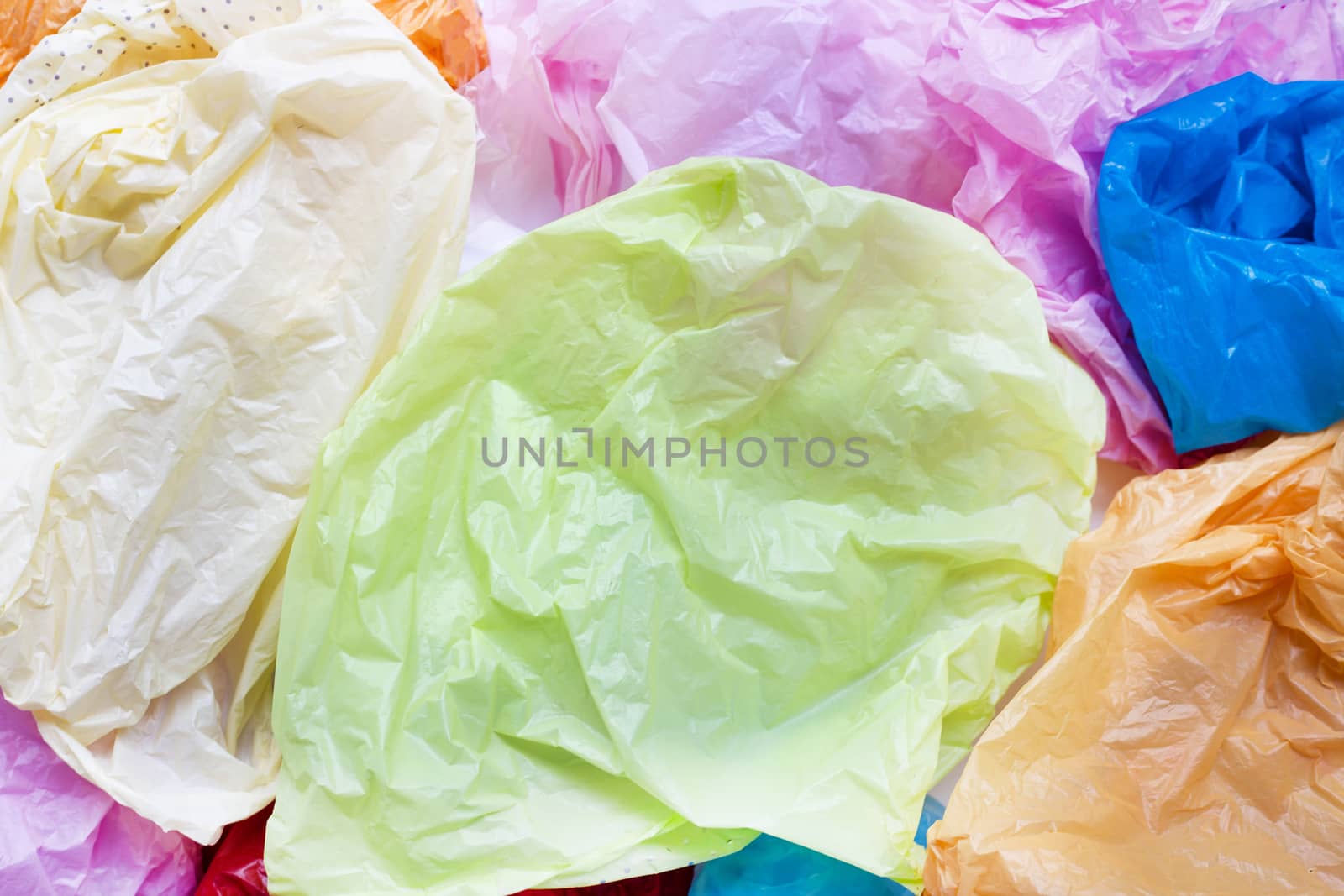 Colorful plastic bags