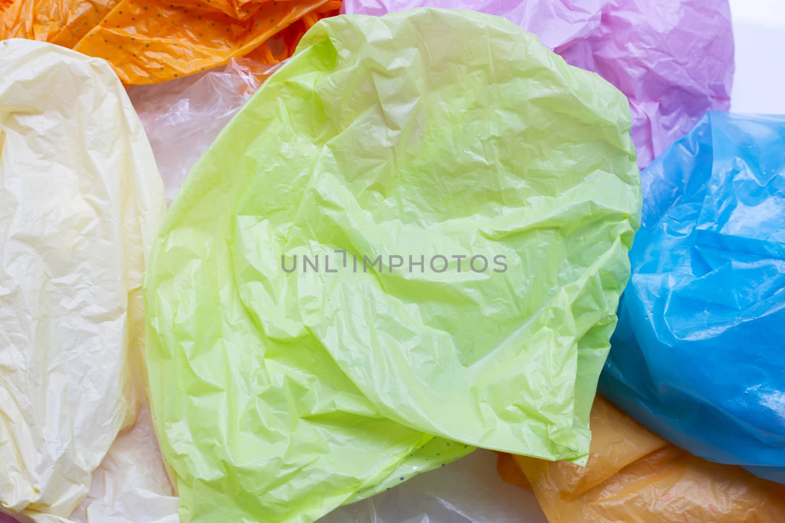 Colorful plastic bags