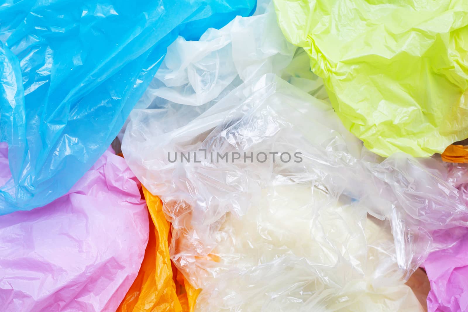 Colorful plastic bags