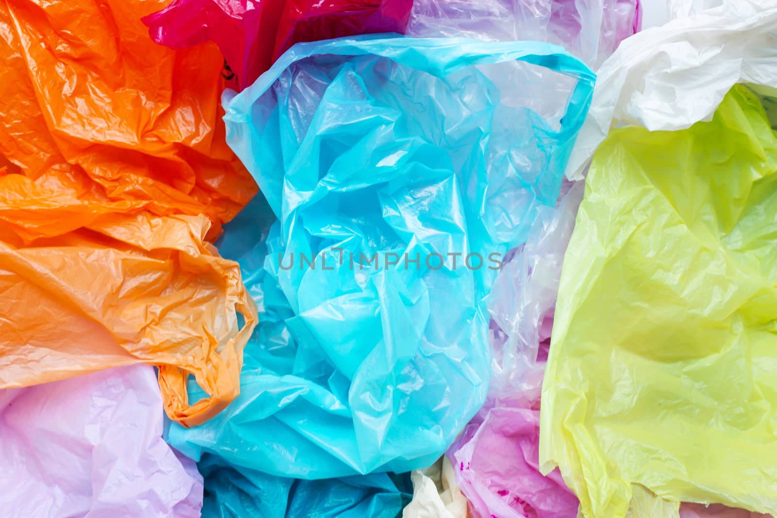 Colorful plastic bags