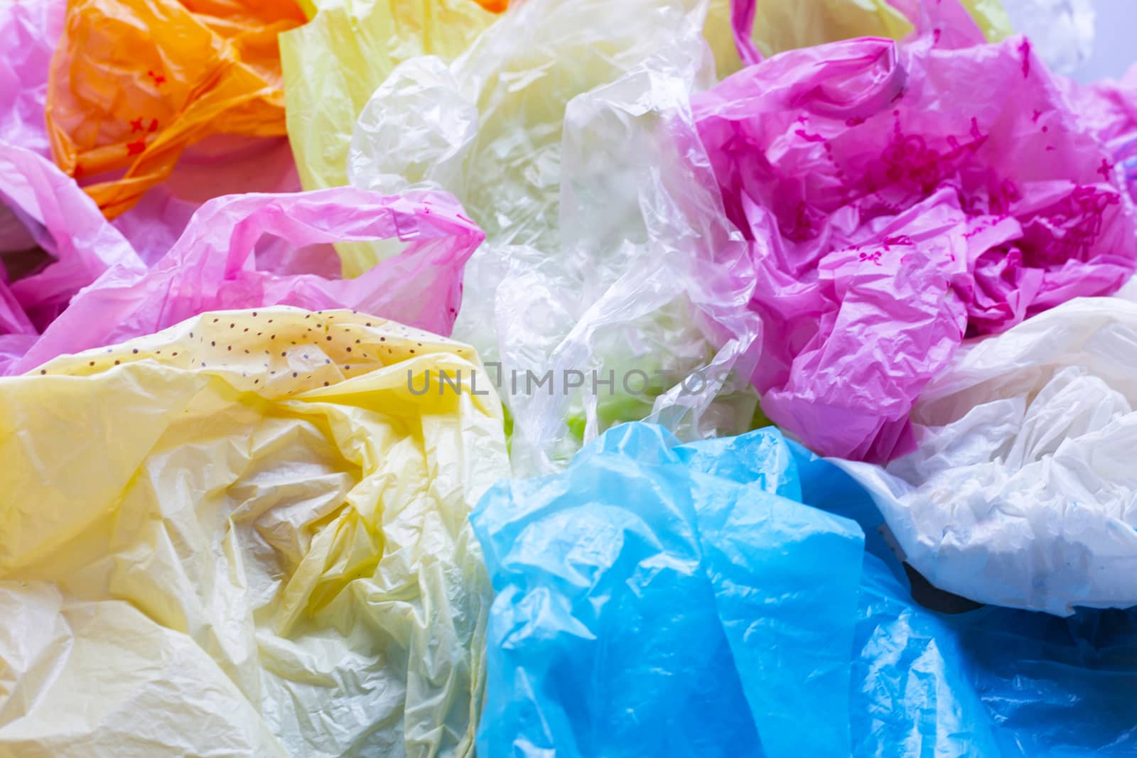 Colorful plastic bags