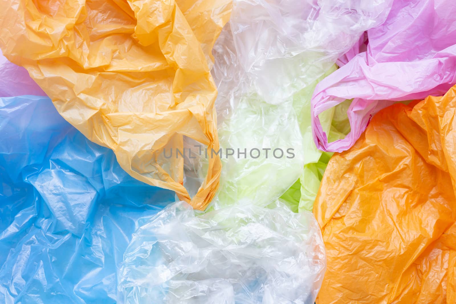 Colorful plastic bags