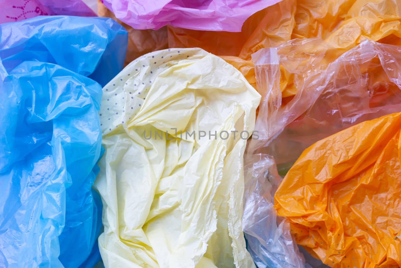 Colorful plastic bags