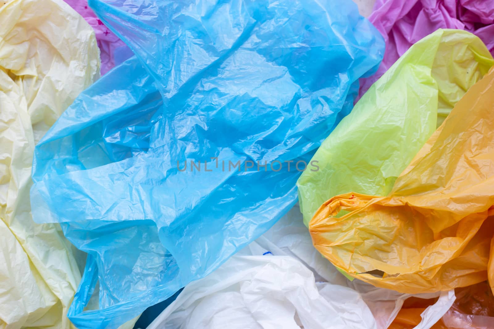 Colorful plastic bags