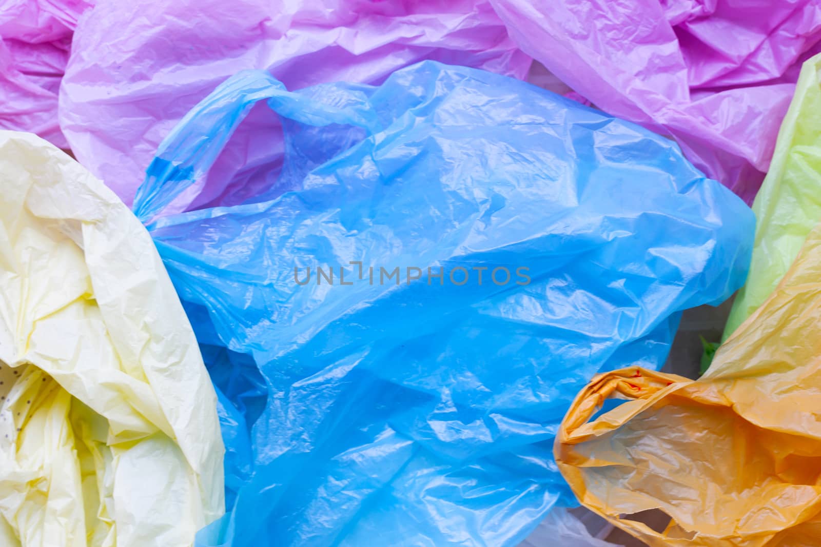 Colorful plastic bags