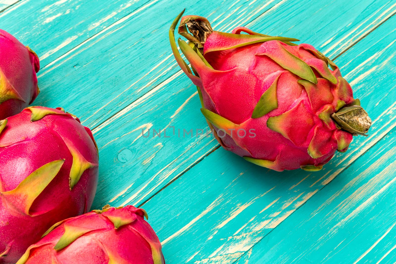 Dragon fruit is exotic tropical fruit from southeast Asia.