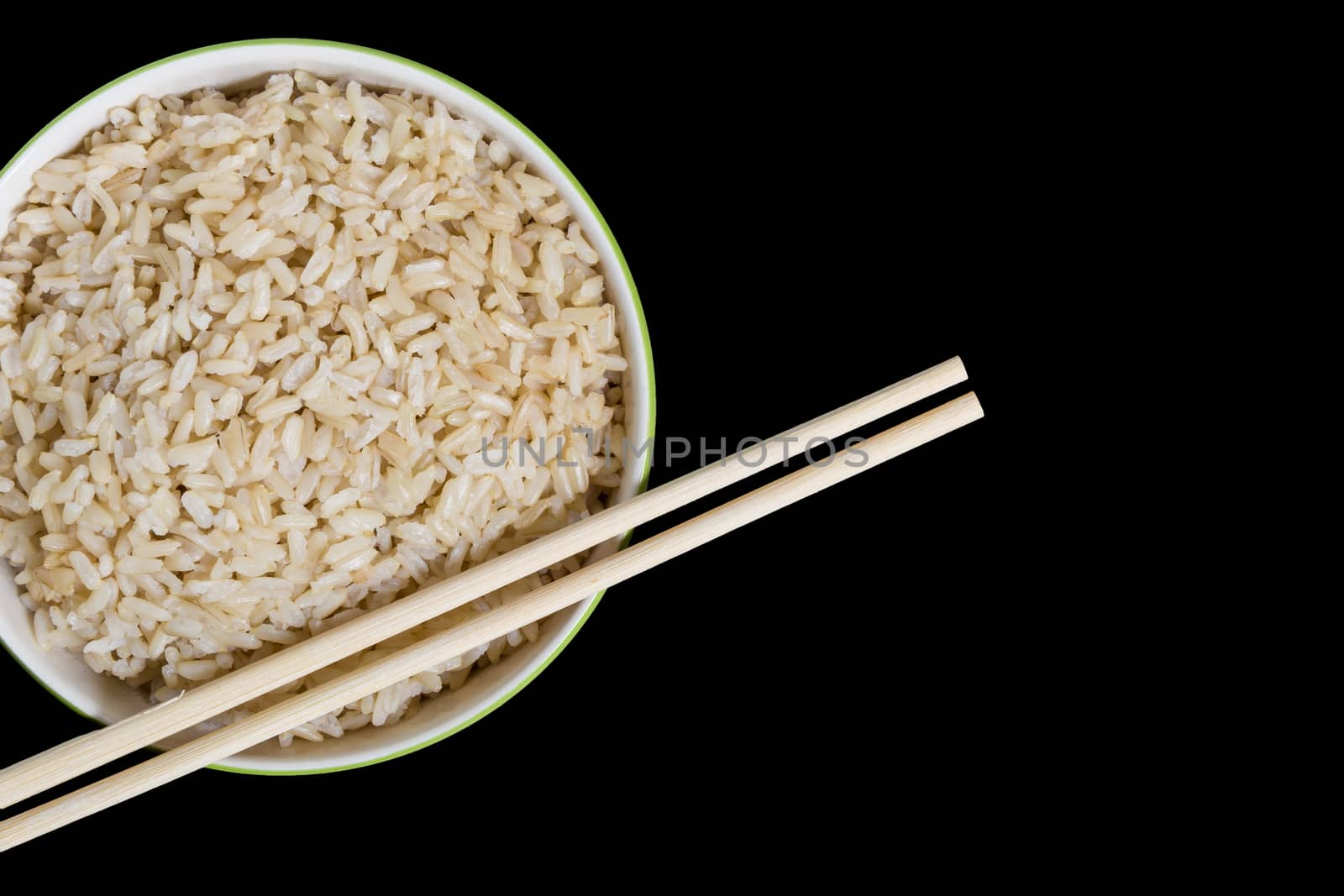 Cooked Jasmine Brown Rice in Bowl