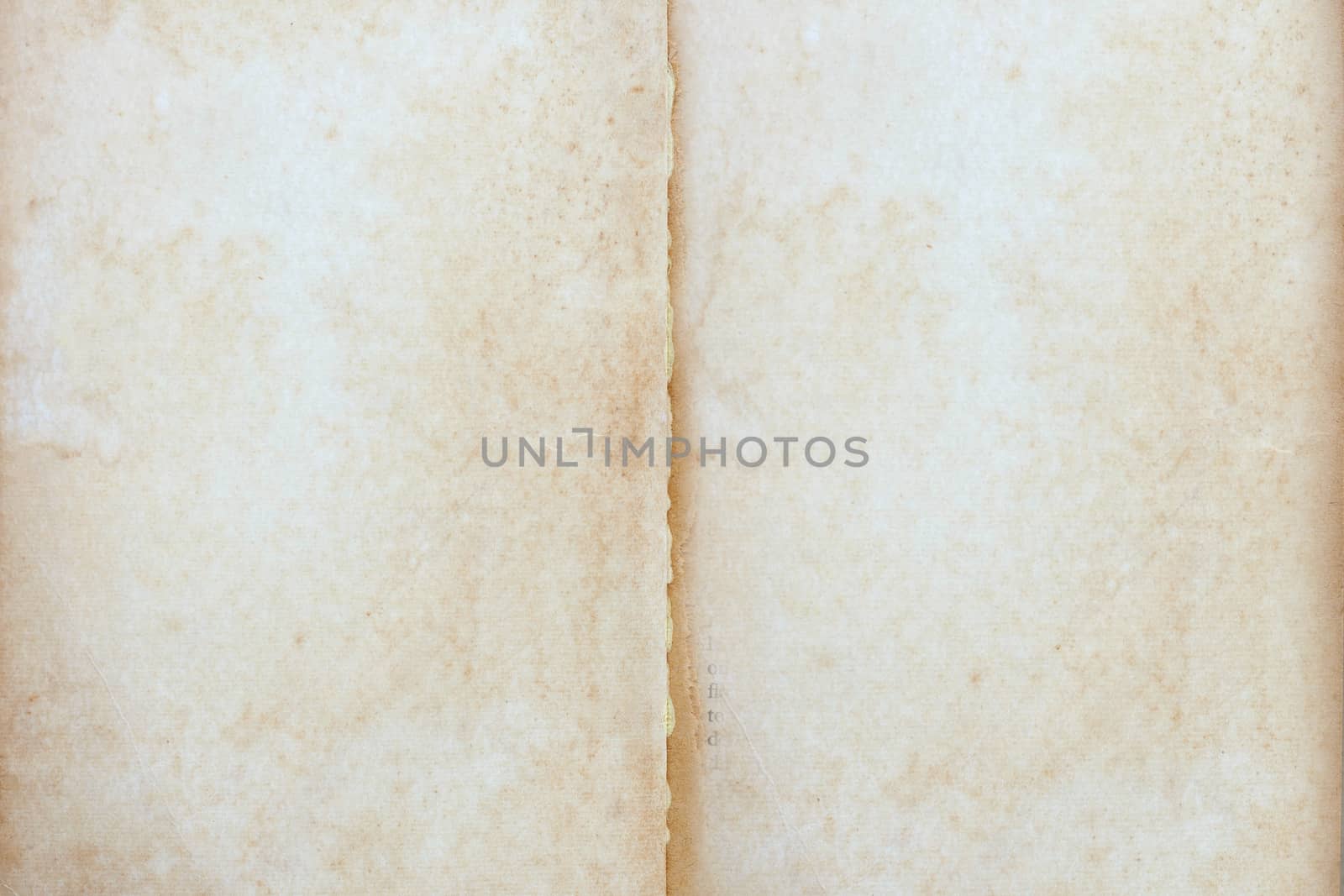 Empty old vintage brown page paper texture background. Copy space