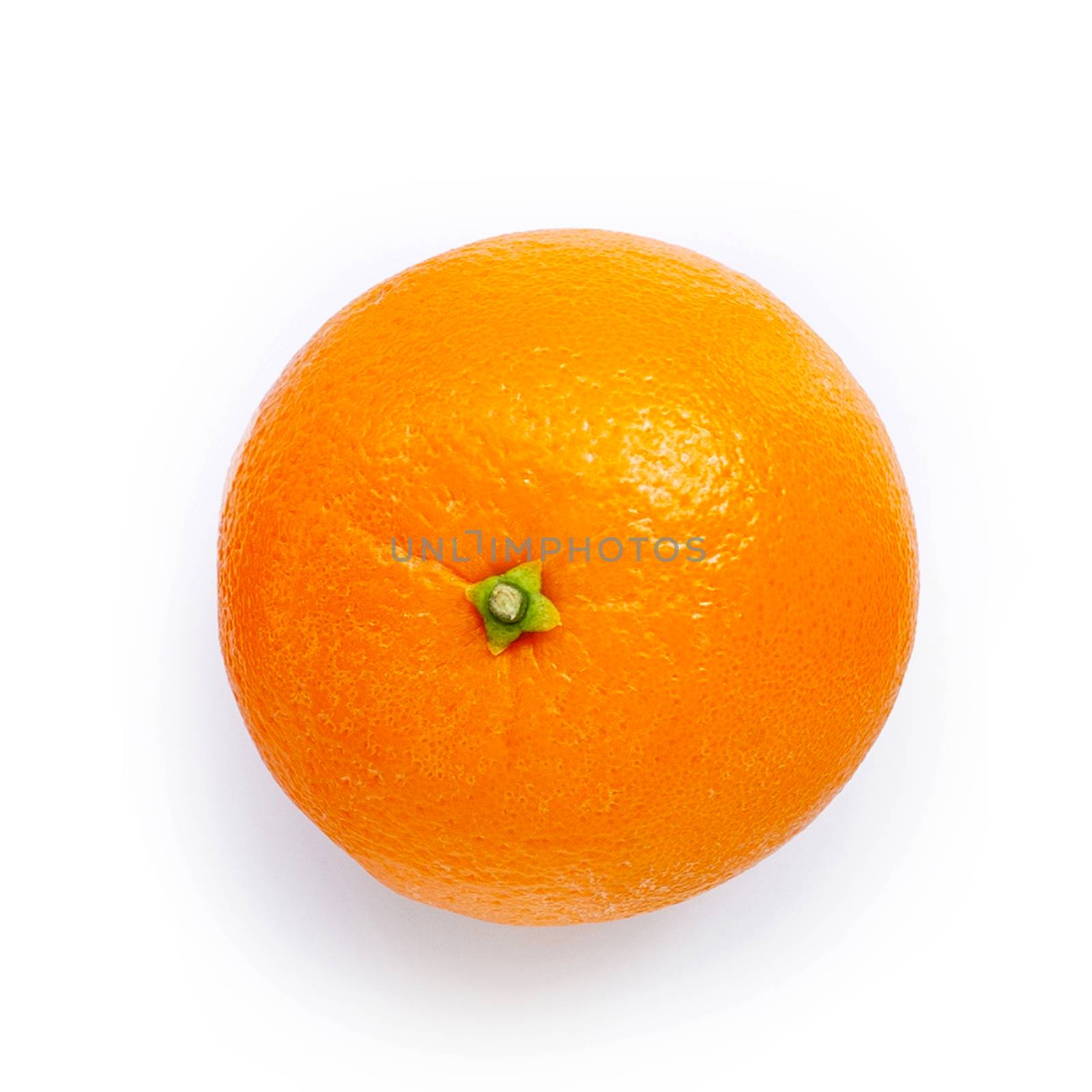 Orange fruit isolated on white background.