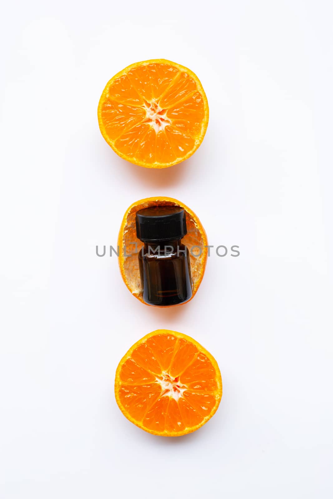 Essential oil of orange on white. by Bowonpat