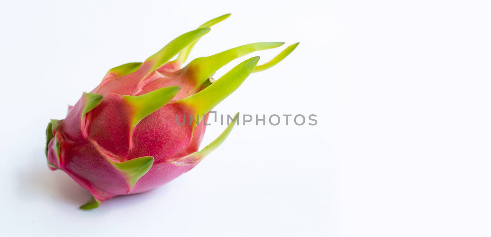 Dragon fruit, pitaya isolated on white.  by Bowonpat