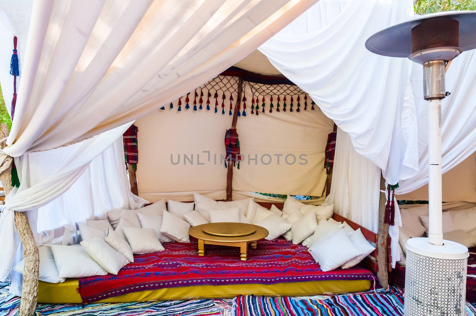 Typical Egyptian Lounge, with cushion and sheets