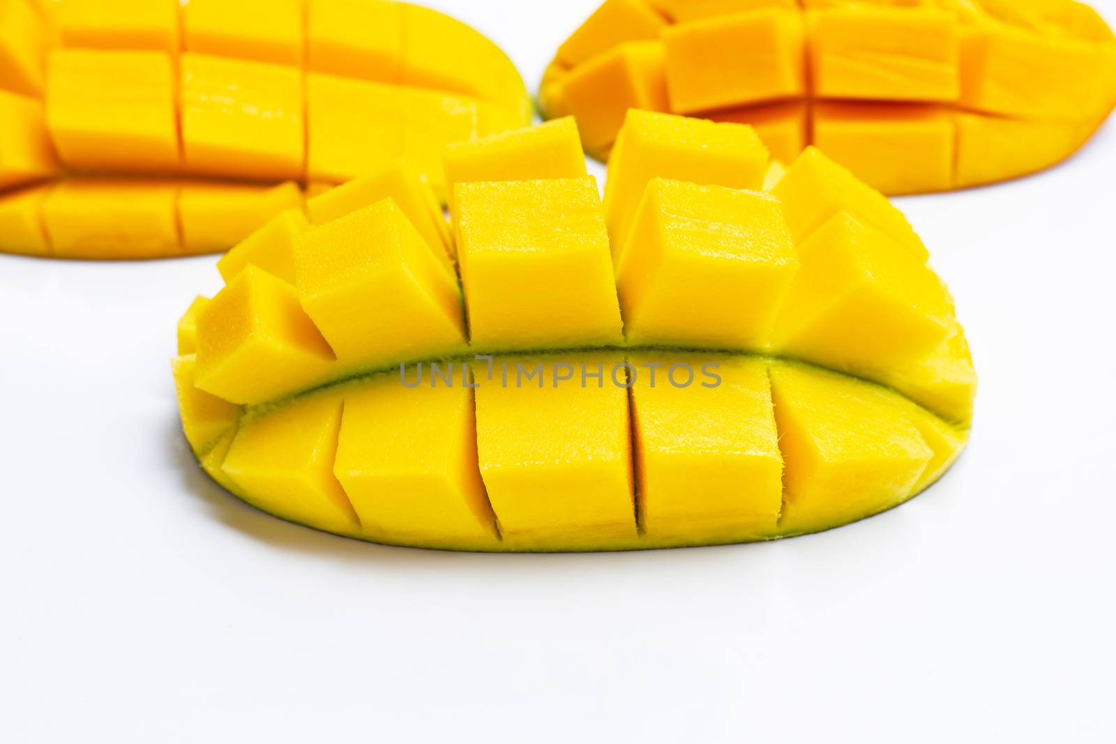 Tropical fruit, Mango  on a white background. 