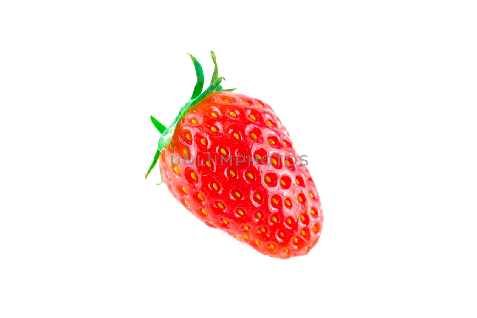 a single strawberry isolated by Nawoot