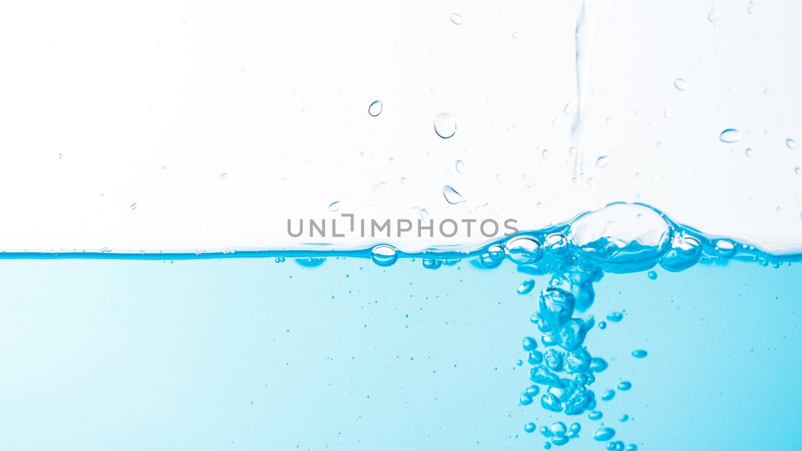 Water splash and ripple isolated on white background