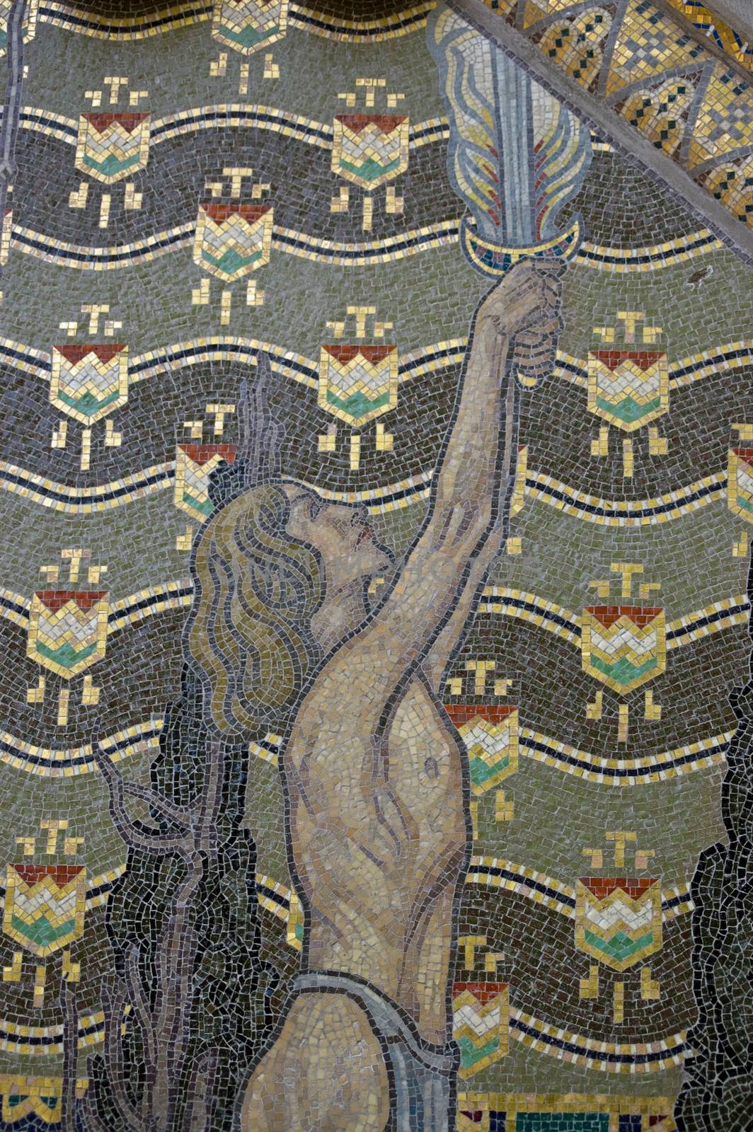 Sword of God mosaic, Hungarian Pavilion by BasPhoto