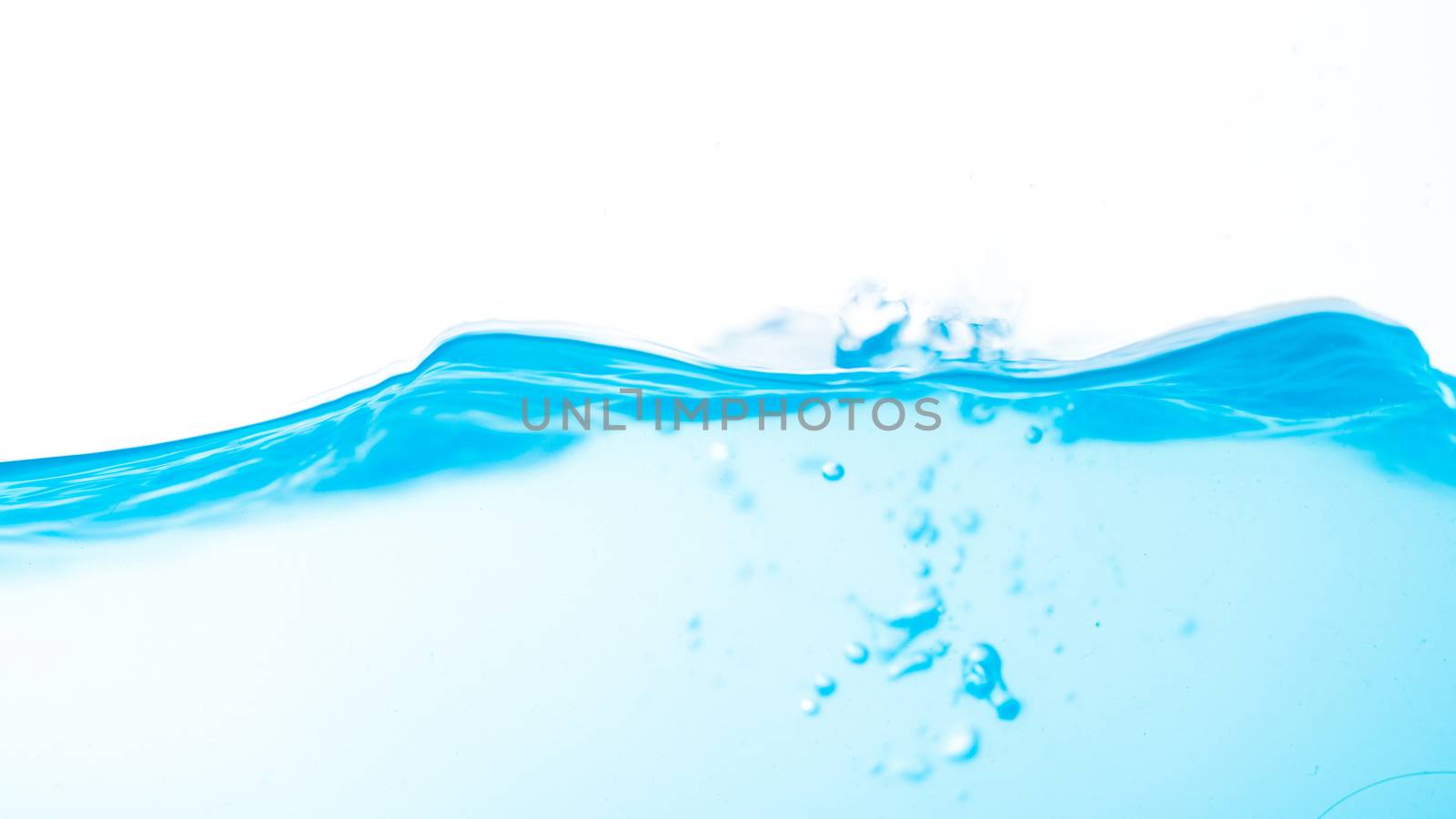 Water splash and ripple isolated on white background