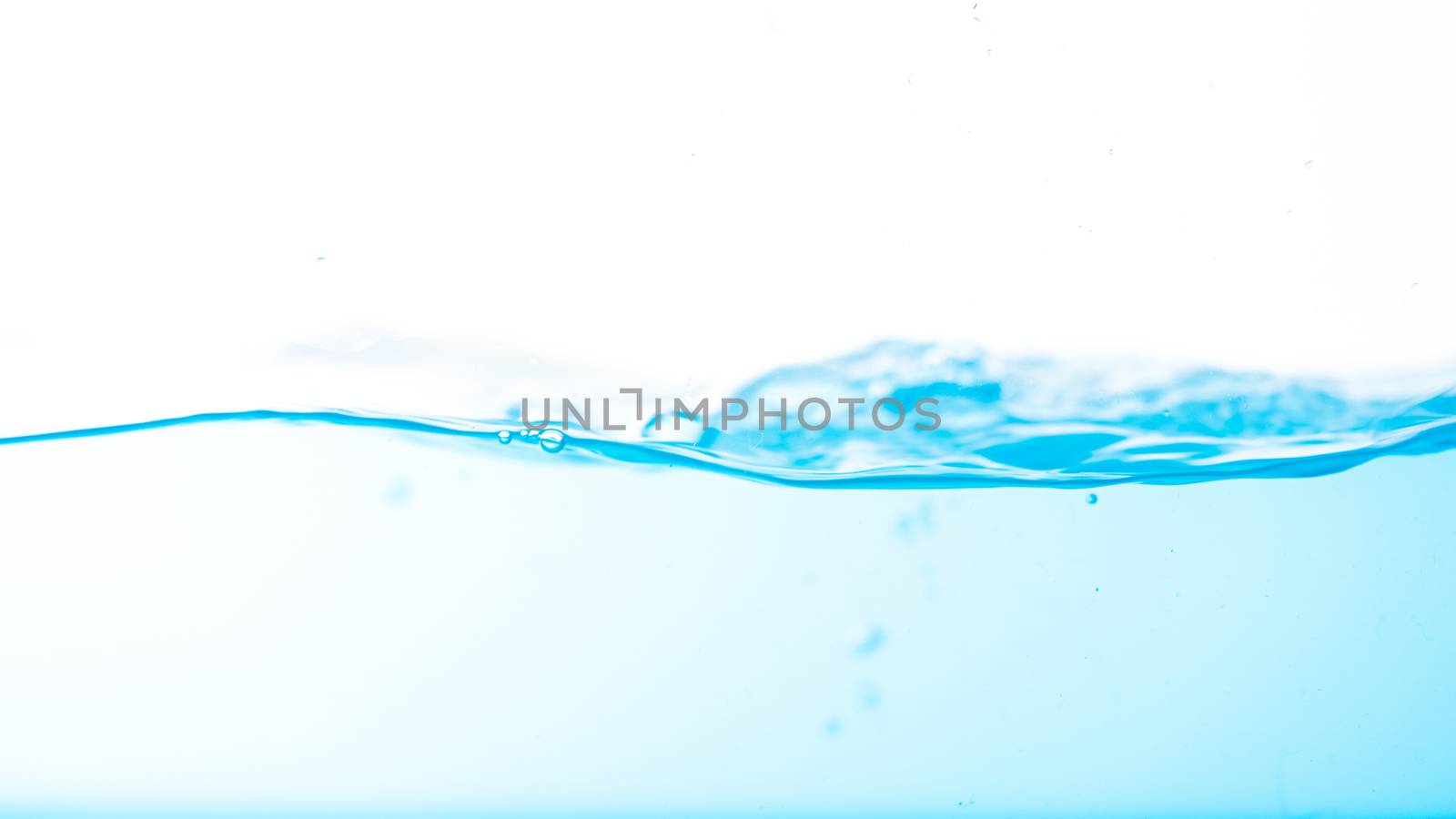 Water splash and ripple isolated on white background