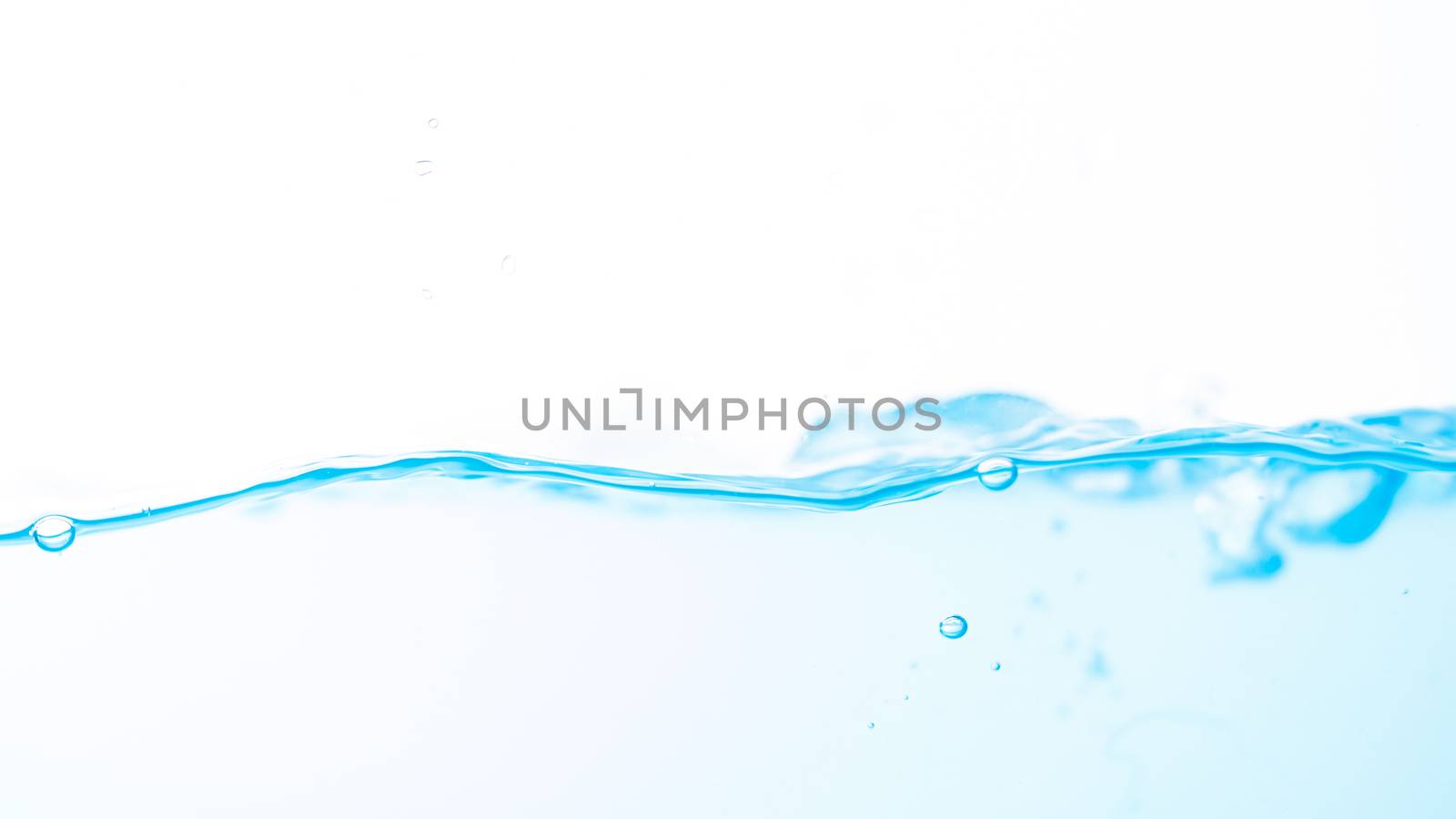 Water splash and ripple isolated on white background