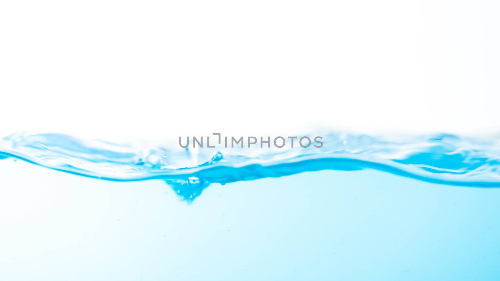 Water splash and ripple isolated on white background