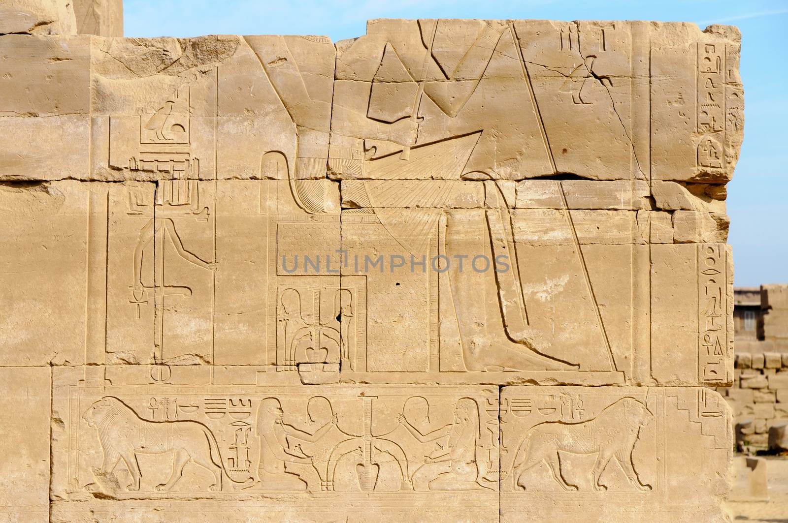 Hieroglyphs in Karnak, Egypt by MaxalTamor