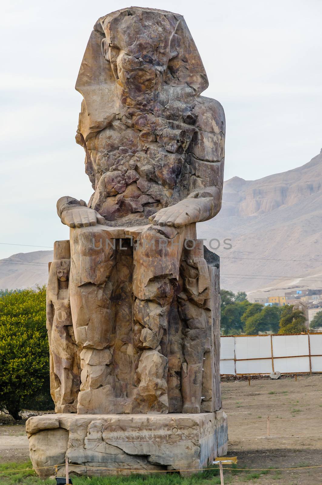 Colossi of Memnon in Luxor in Egypt