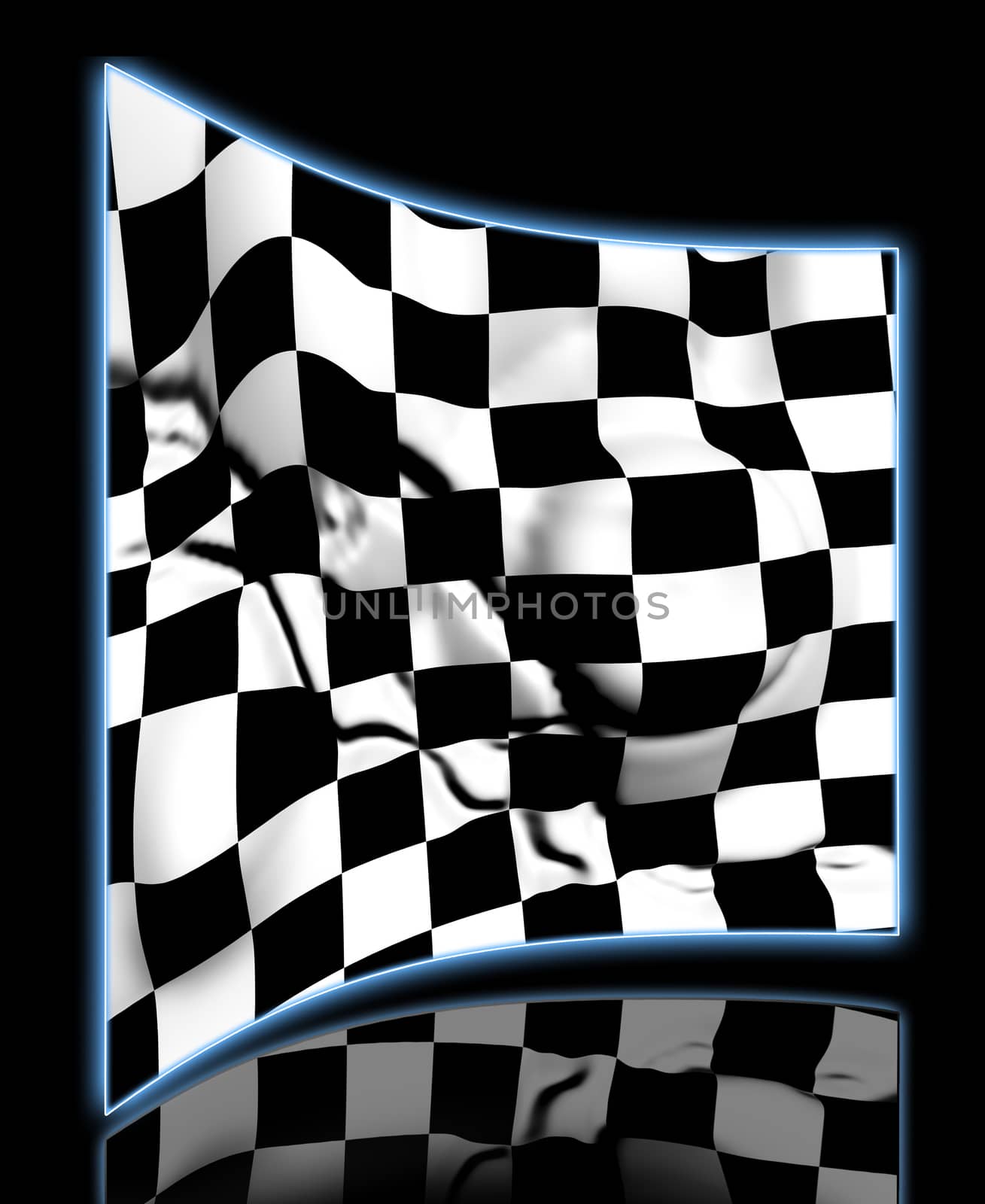 wavy  checkered pattern made in 3d software