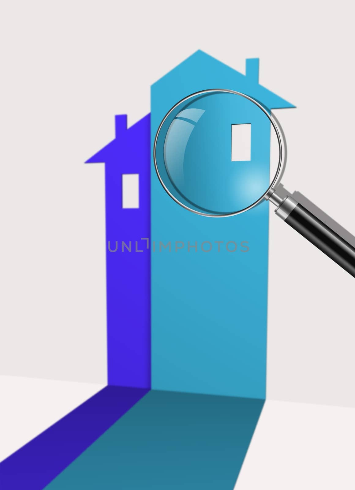 Real estate symbol icon made in 3d software