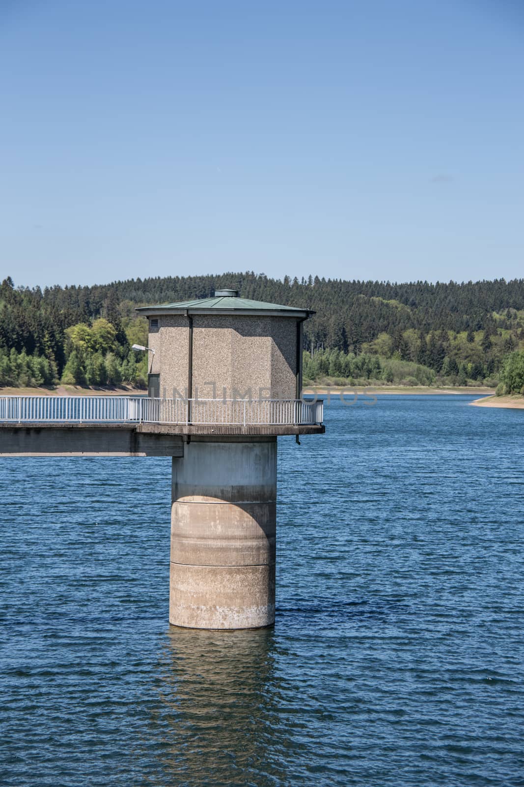 Breitenbach dam at the withdrawal point