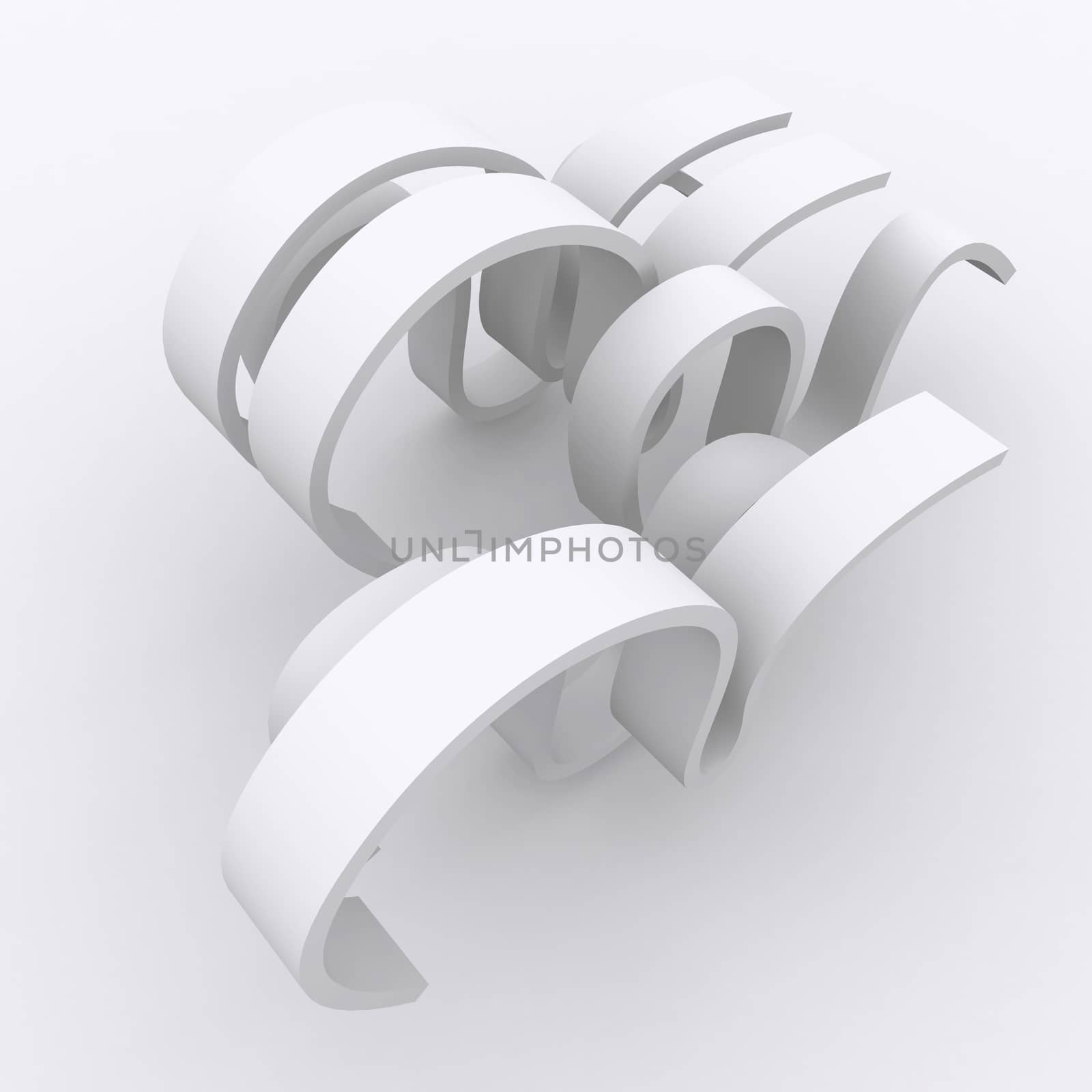 3d Rendering of White Arch Construction by vitanovski