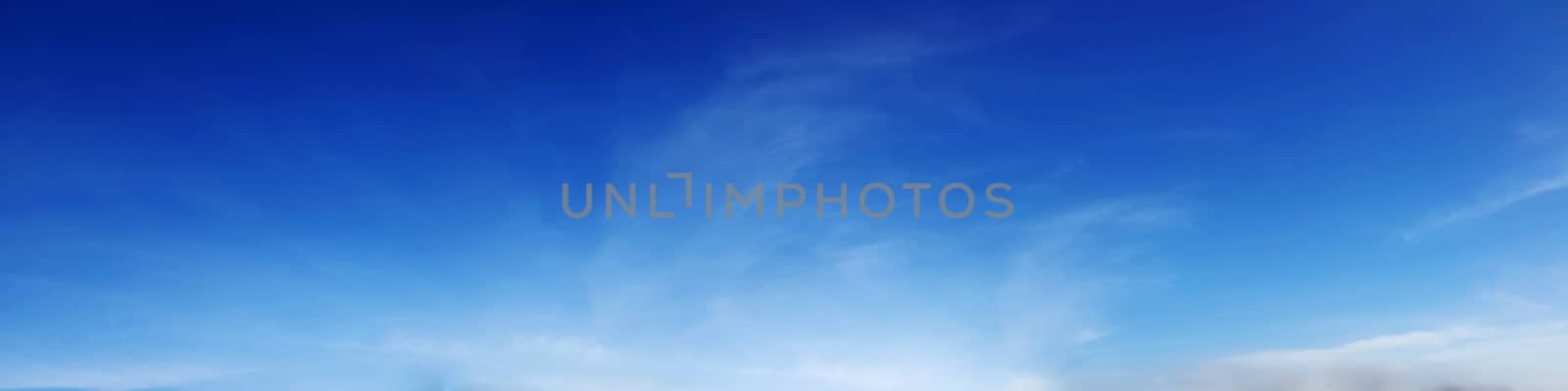 Panorama sky with cloud on a sunny day. by Tanarch