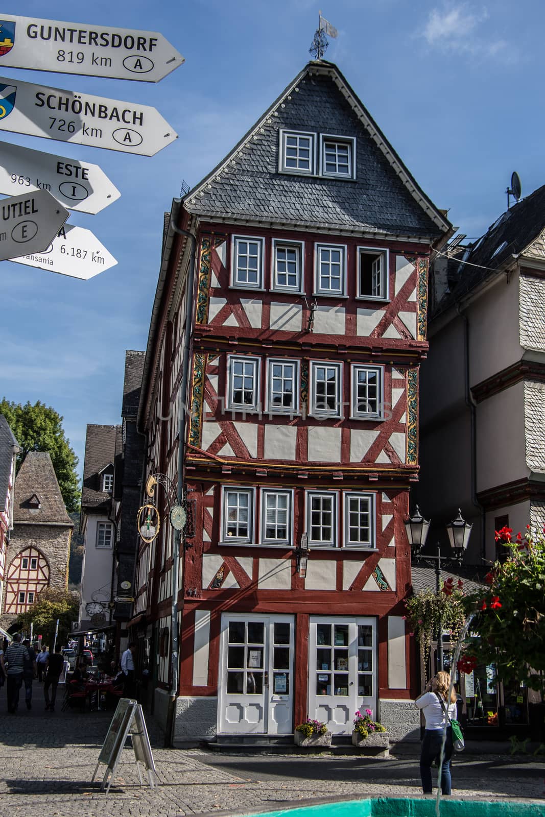 Half-timbered houses in the old town of Dillenburg